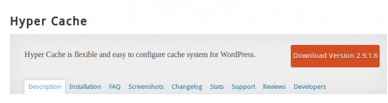 wordpress，使用快取hypercache plugin